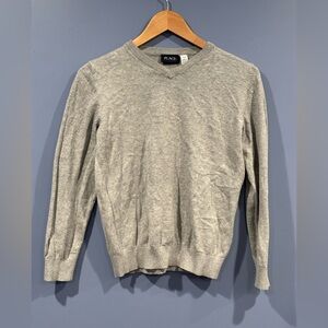 Place Crew Neck Sweater Heater Color Gray Size 10/12 100% Cotton